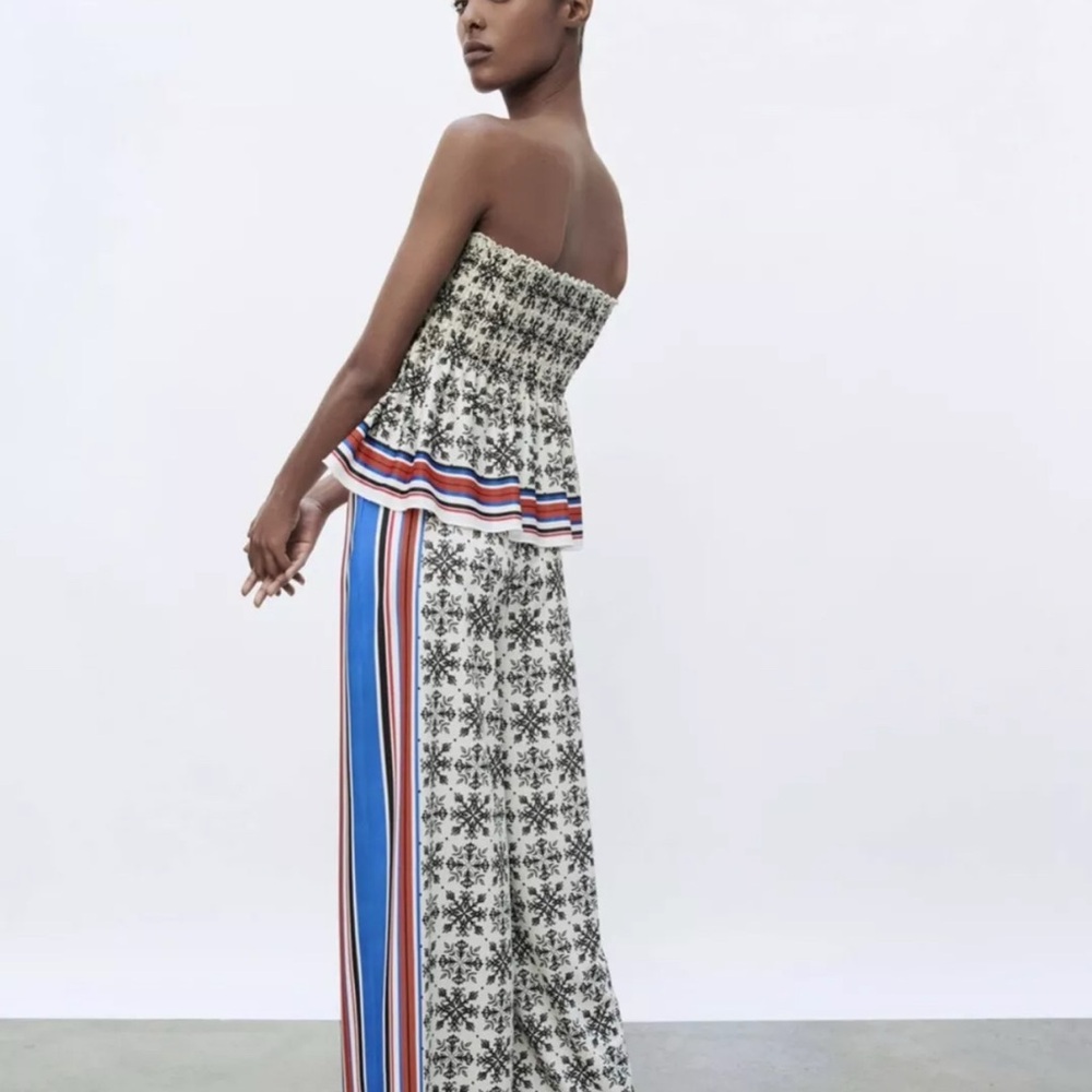 Zara scarf print palazzo pants